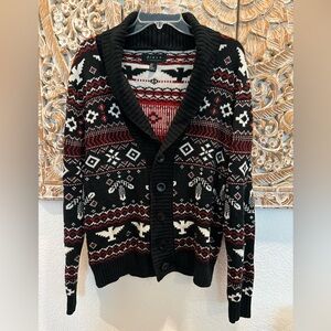 21men Holiday Button Down Cardigan- size S
